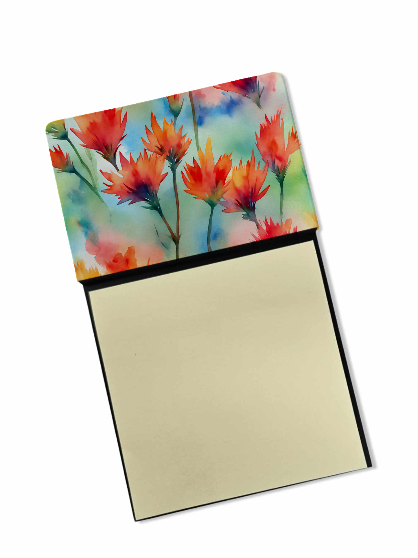 Utah Sego Lilies in Watercolor Sticky Note Holder