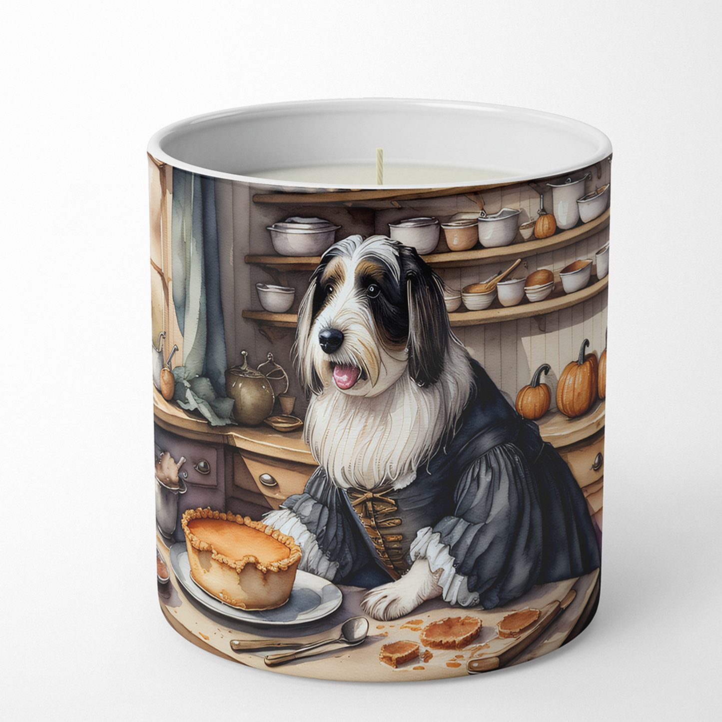 Basenji Fall Kitchen Pumpkins Decorative Soy Candle