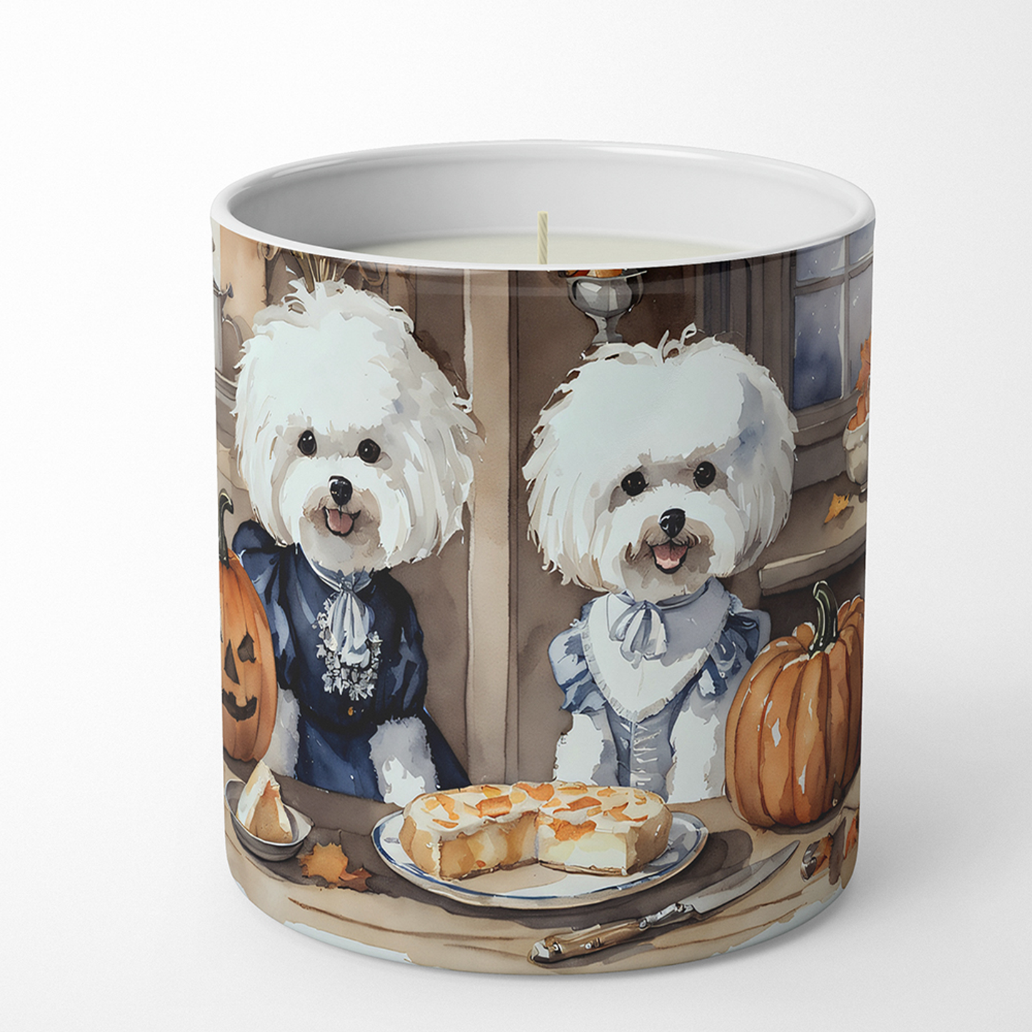 Basenji Fall Kitchen Pumpkins Decorative Soy Candle