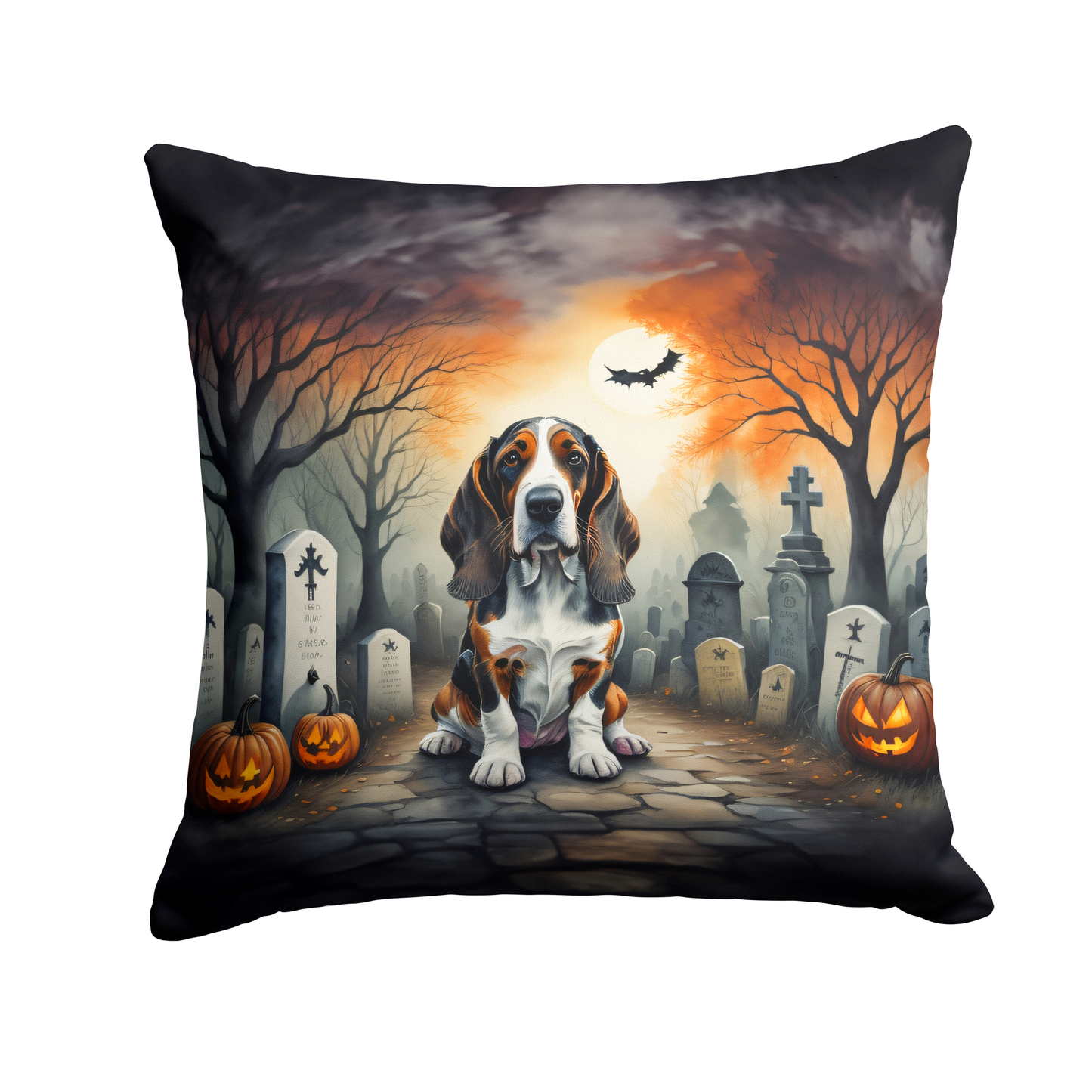 Basset Hound Spooky Halloween Foam Coasters