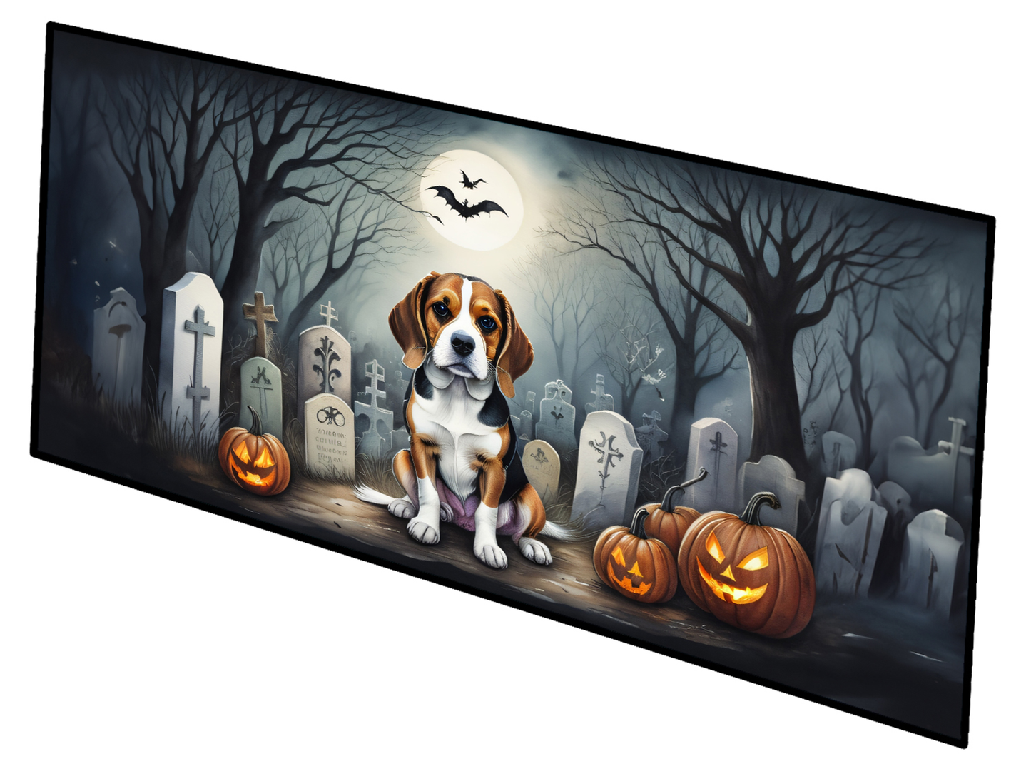 Basset Hound Spooky Halloween Foam Coasters