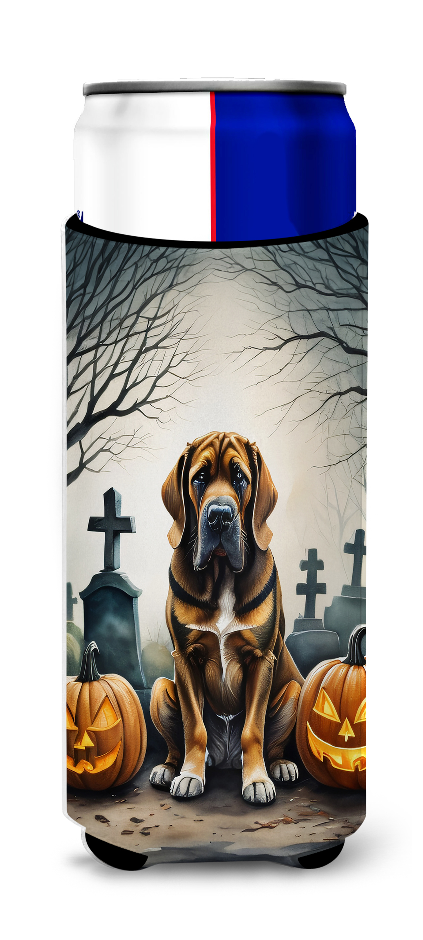 Basset Hound Spooky Halloween Foam Coasters