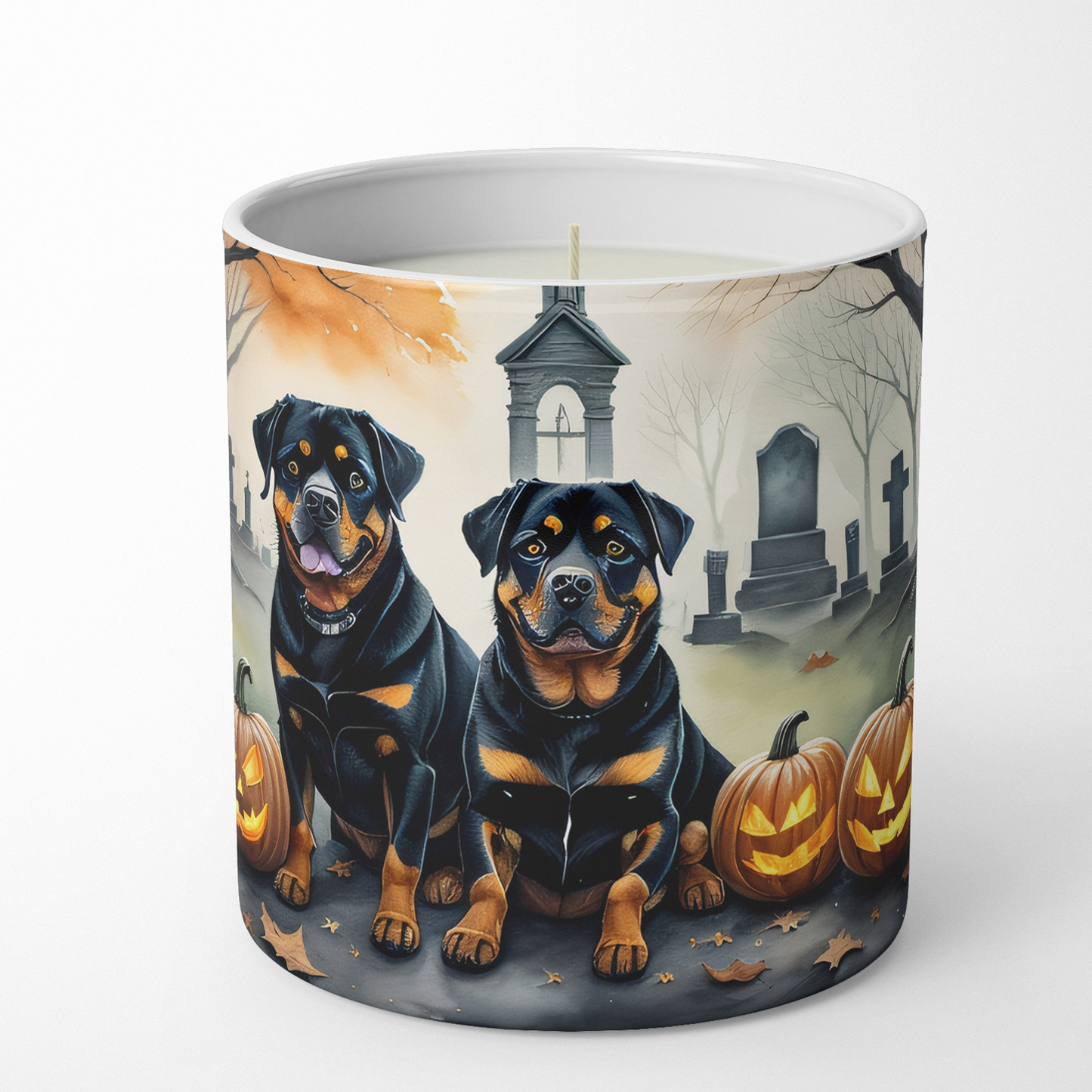 Yellow Labrador Retriever Spooky Halloween Foam Coasters