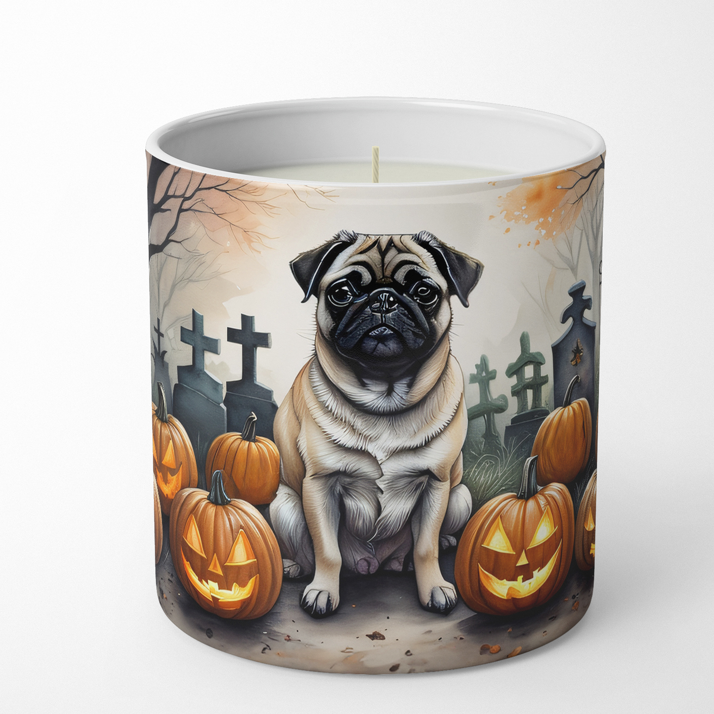 Yellow Labrador Retriever Spooky Halloween Foam Coasters