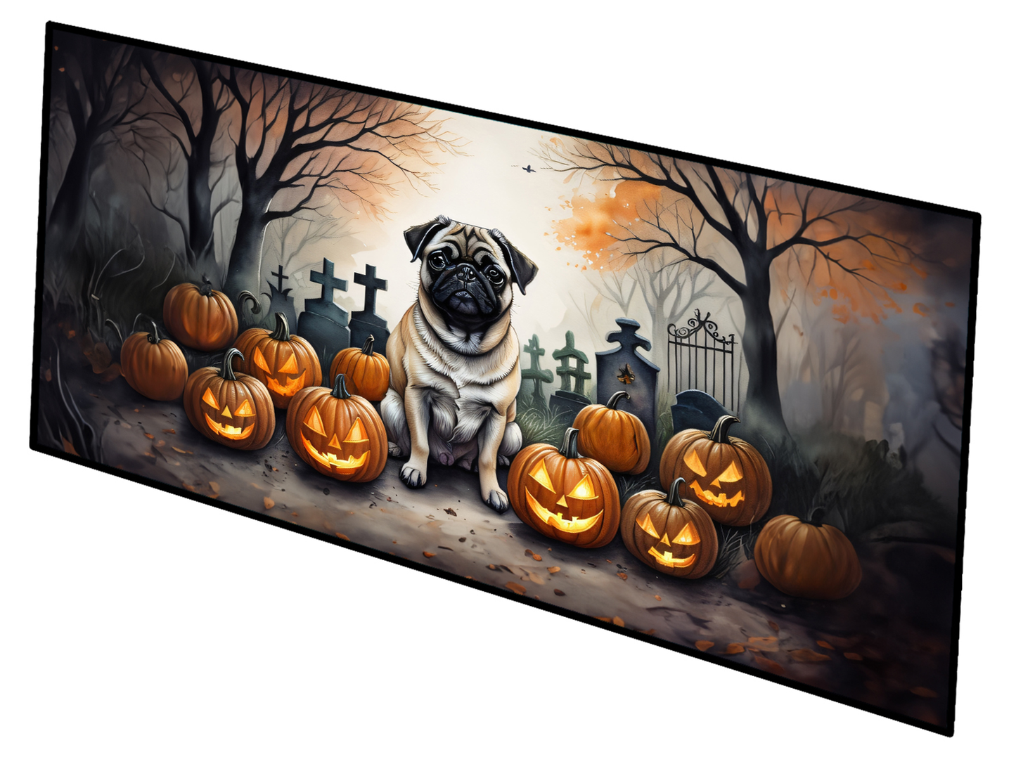 Yellow Labrador Retriever Spooky Halloween Foam Coasters