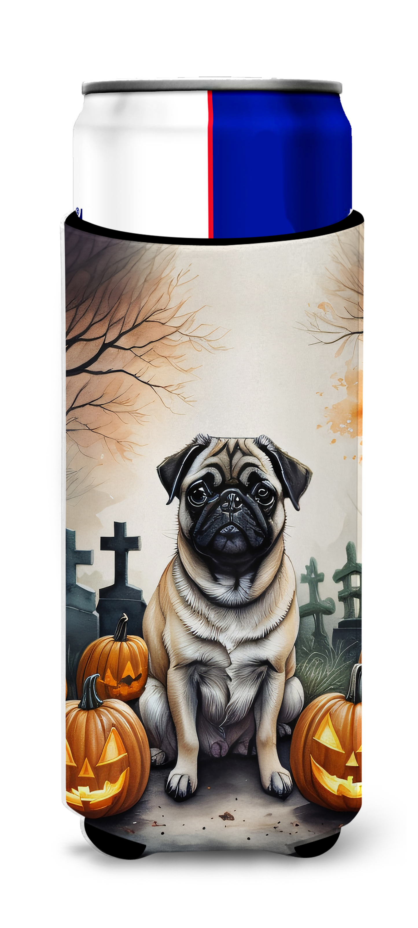 Yellow Labrador Retriever Spooky Halloween Foam Coasters