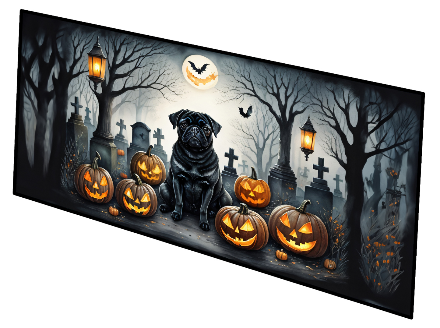 Yellow Labrador Retriever Spooky Halloween Foam Coasters