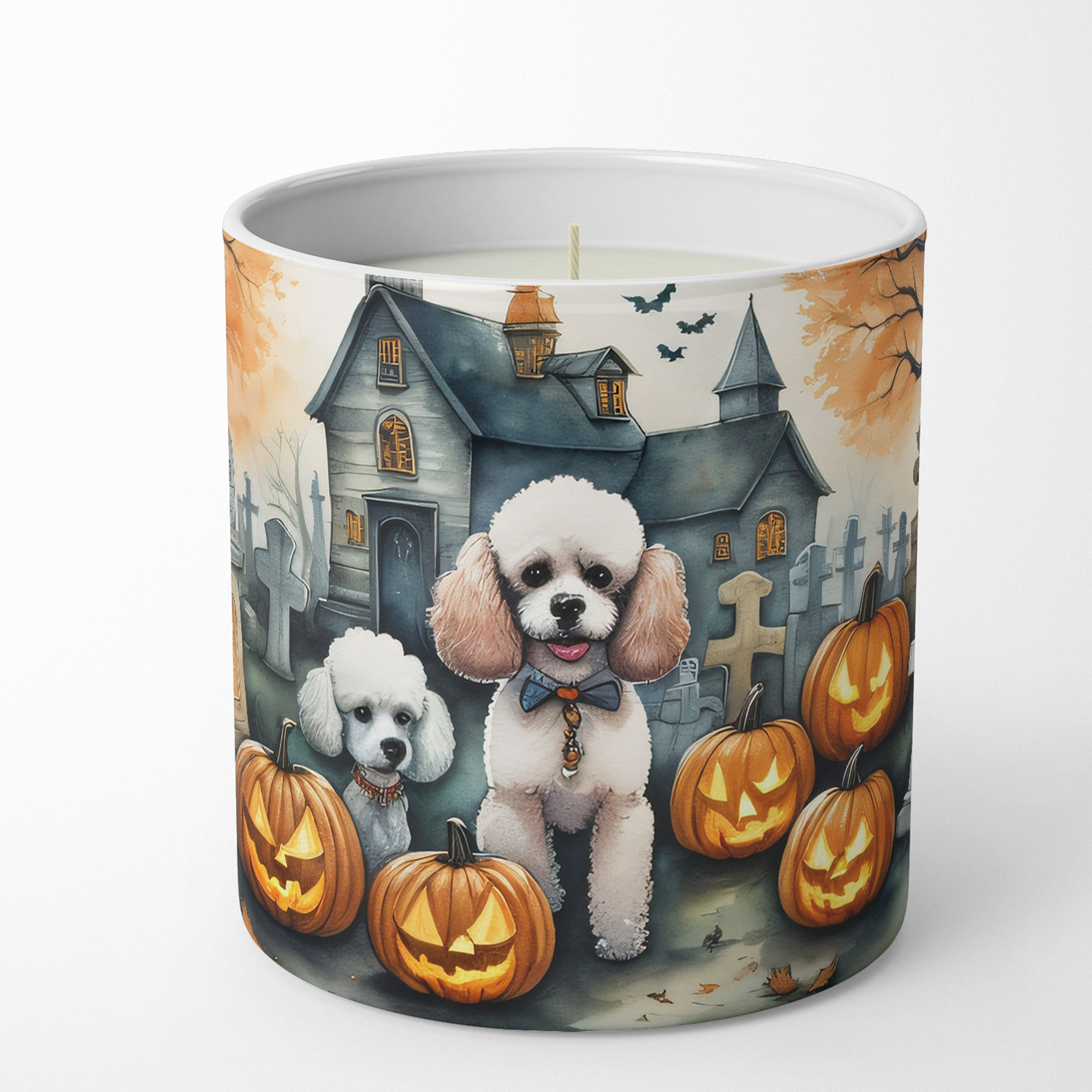 Yellow Labrador Retriever Spooky Halloween Foam Coasters