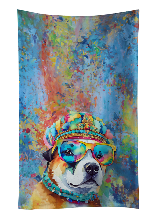 Akita Hippie Dawg Kitchen Towel