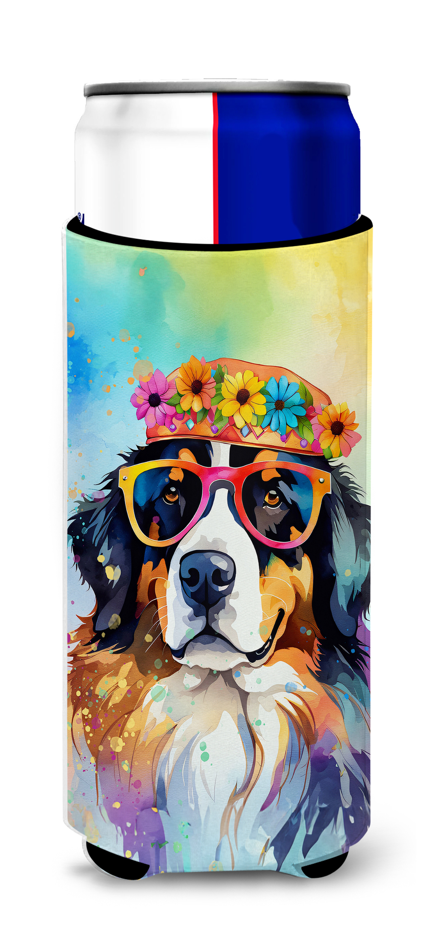 Bernese Mountain Dog Hippie Dawg Kitchen Towel