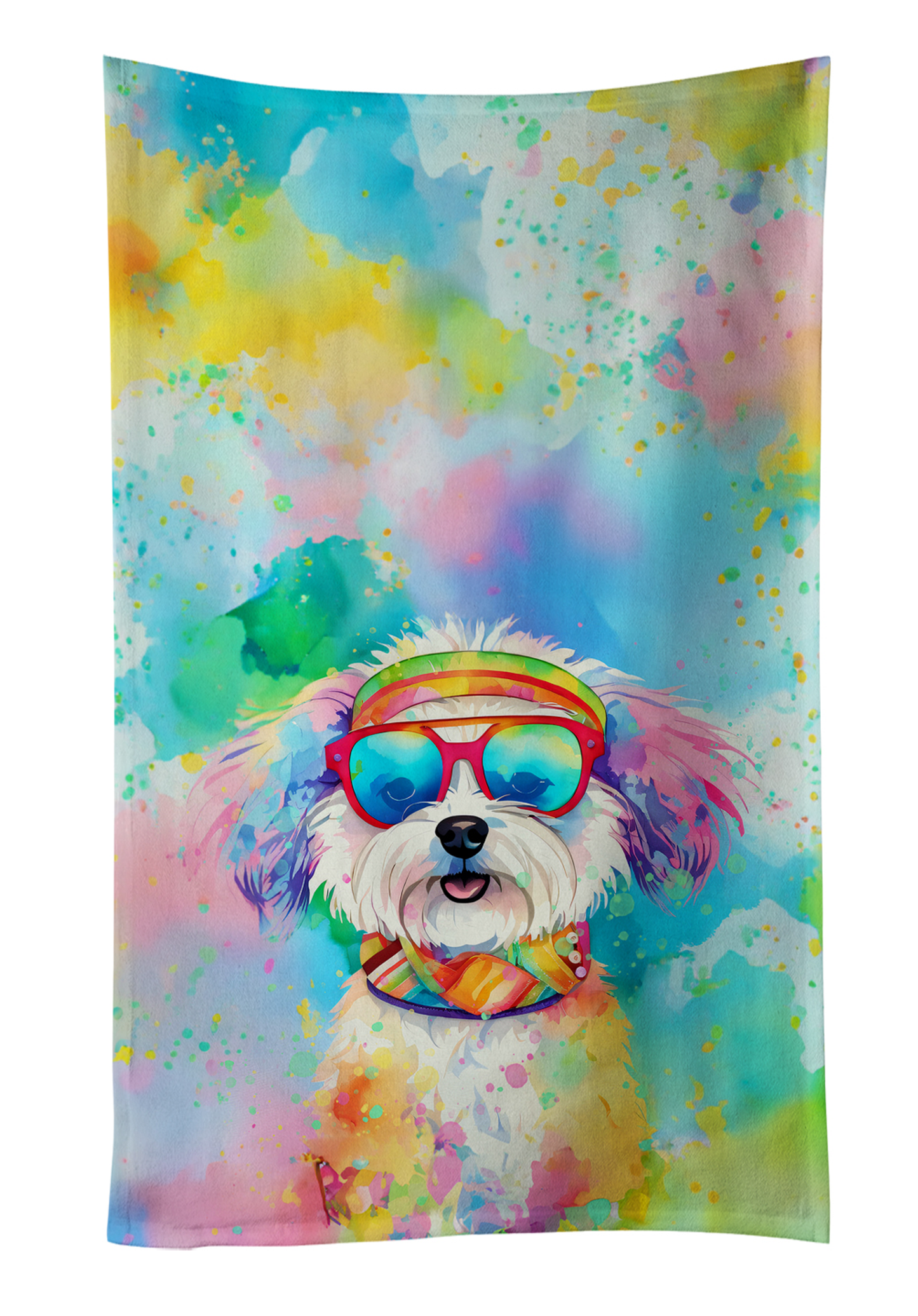 Bernese Mountain Dog Hippie Dawg Kitchen Towel