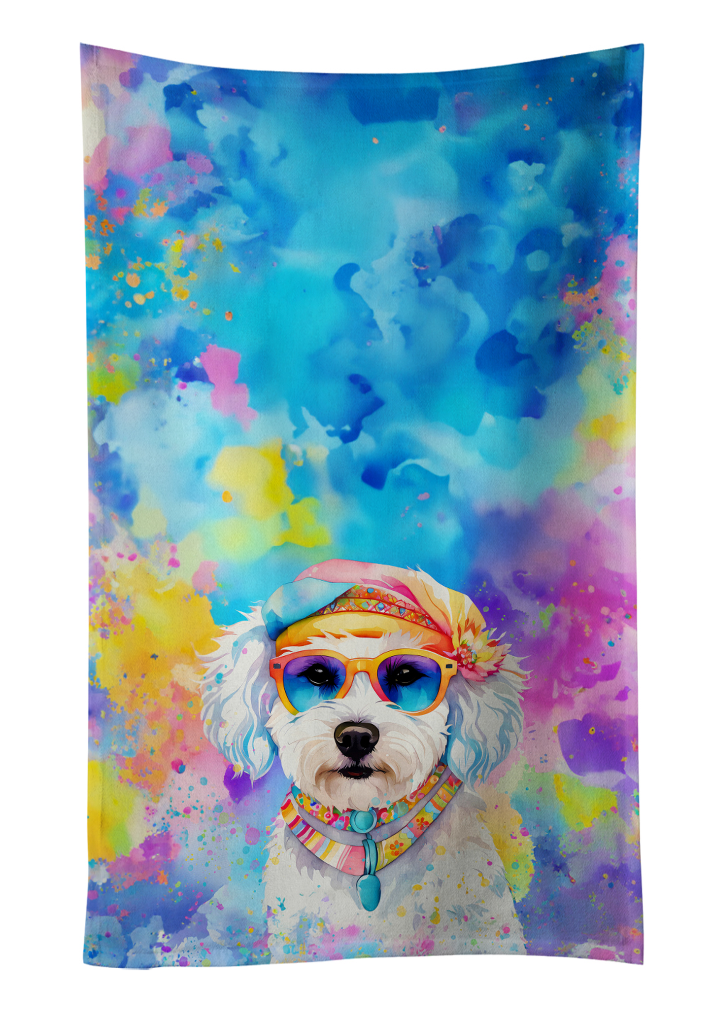 Bernese Mountain Dog Hippie Dawg Kitchen Towel