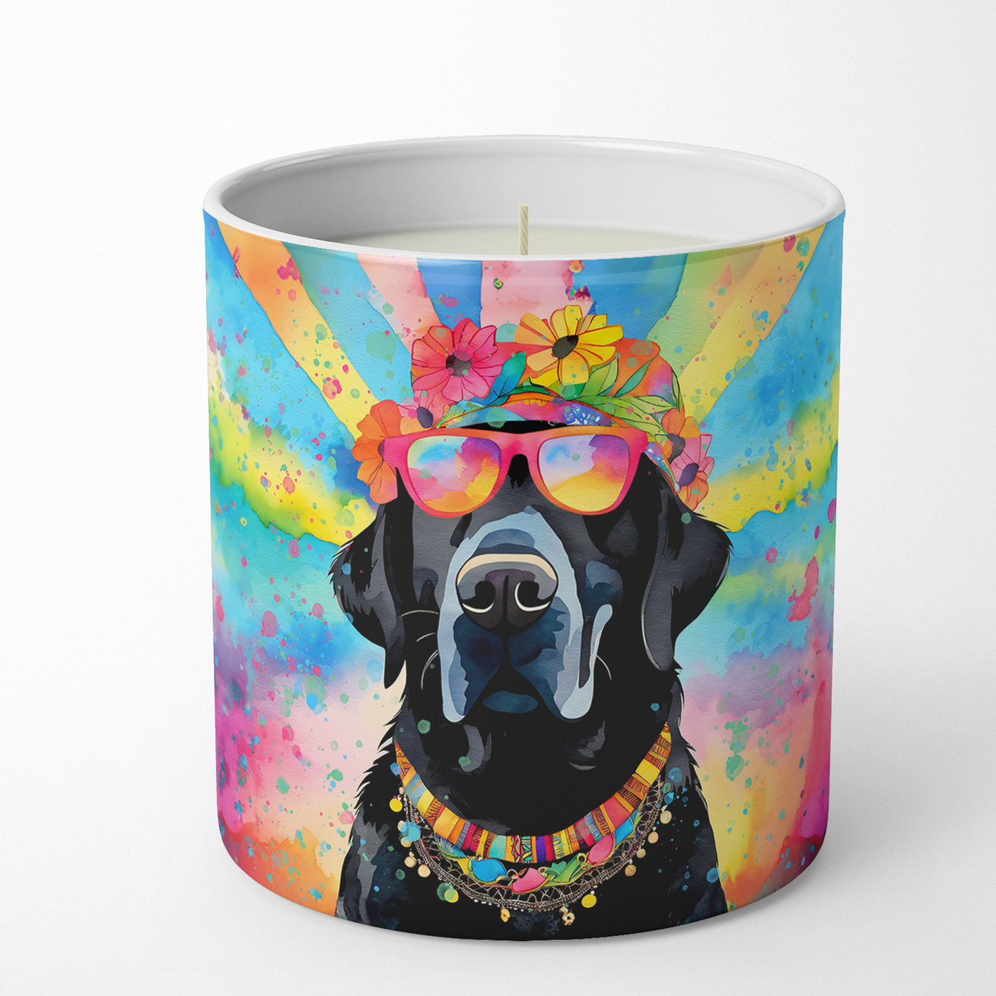 Black Labrador Hippie Dawg Kitchen Towel