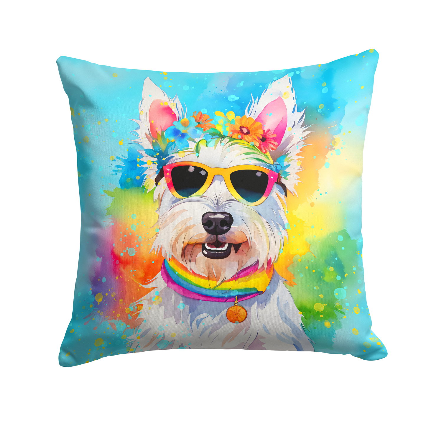 Westie Hippie Dawg Kitchen Towel