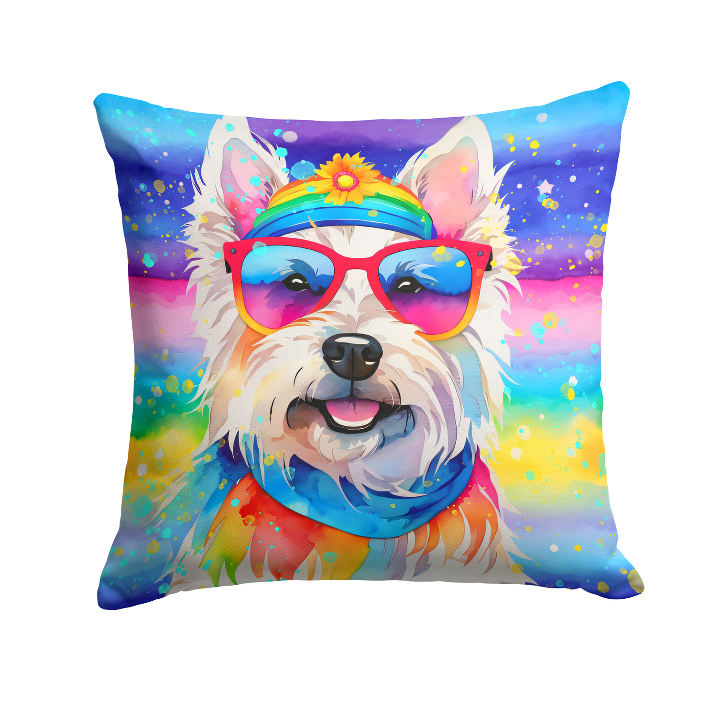 Westie Hippie Dawg Kitchen Towel