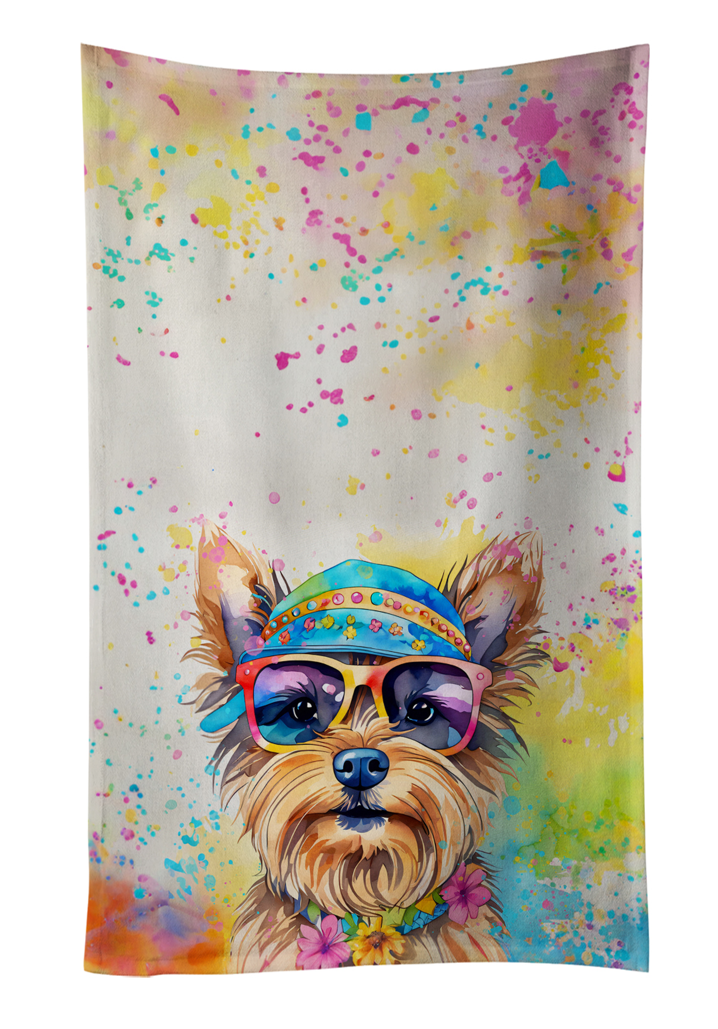 Westie Hippie Dawg Kitchen Towel