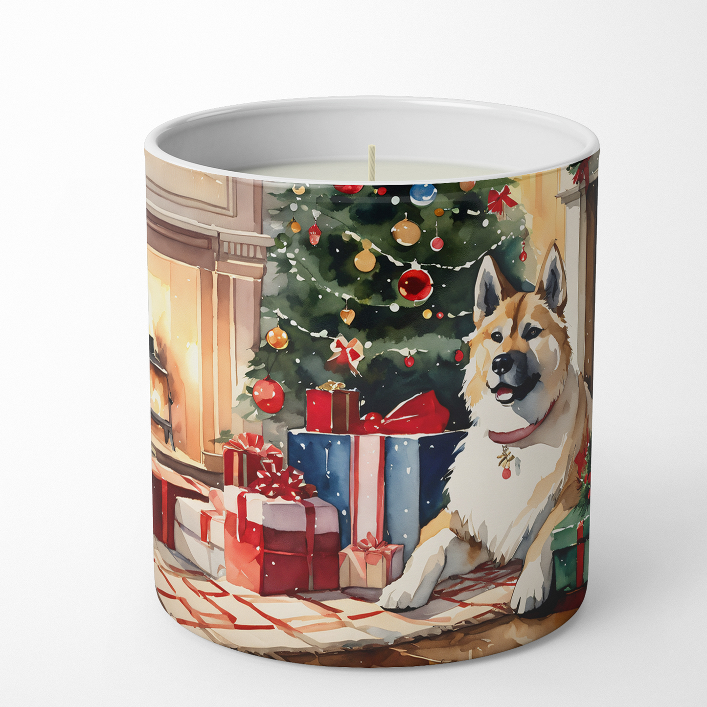 Akita Cozy Christmas Decorative Soy Candle