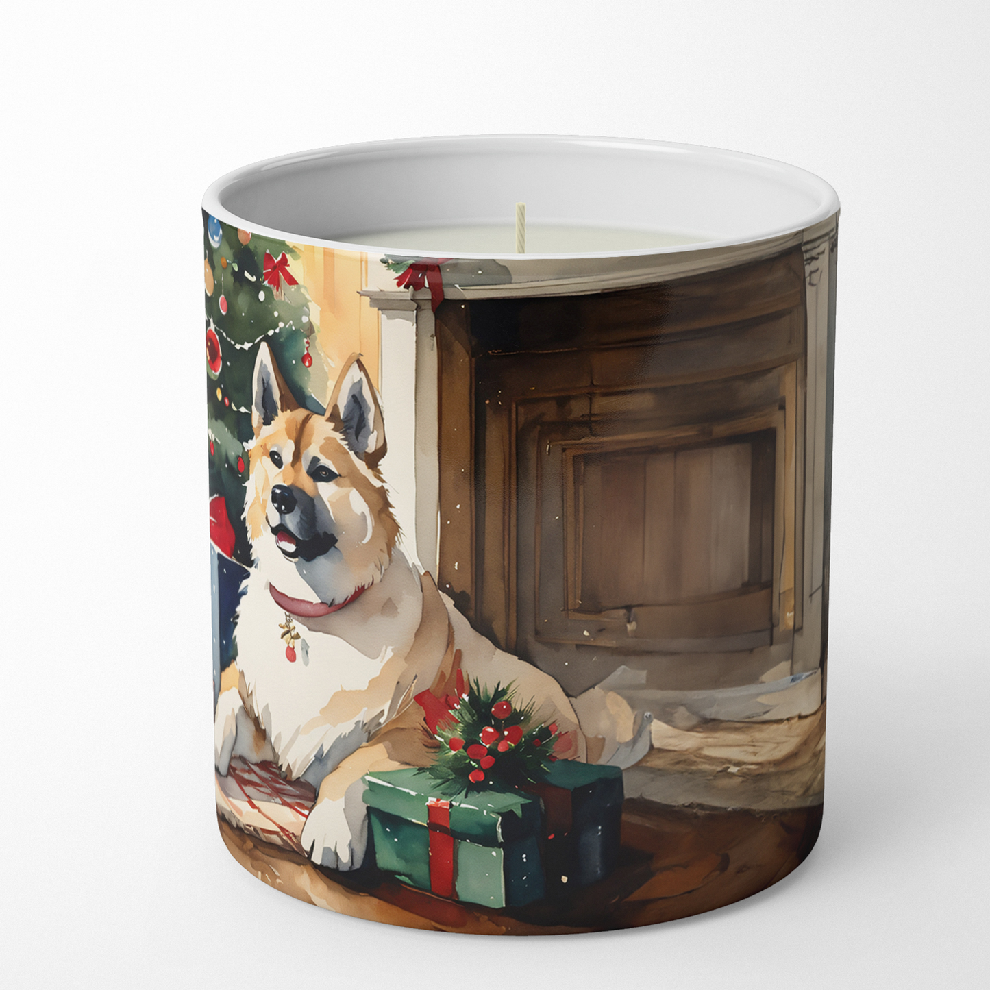 Akita Cozy Christmas Decorative Soy Candle