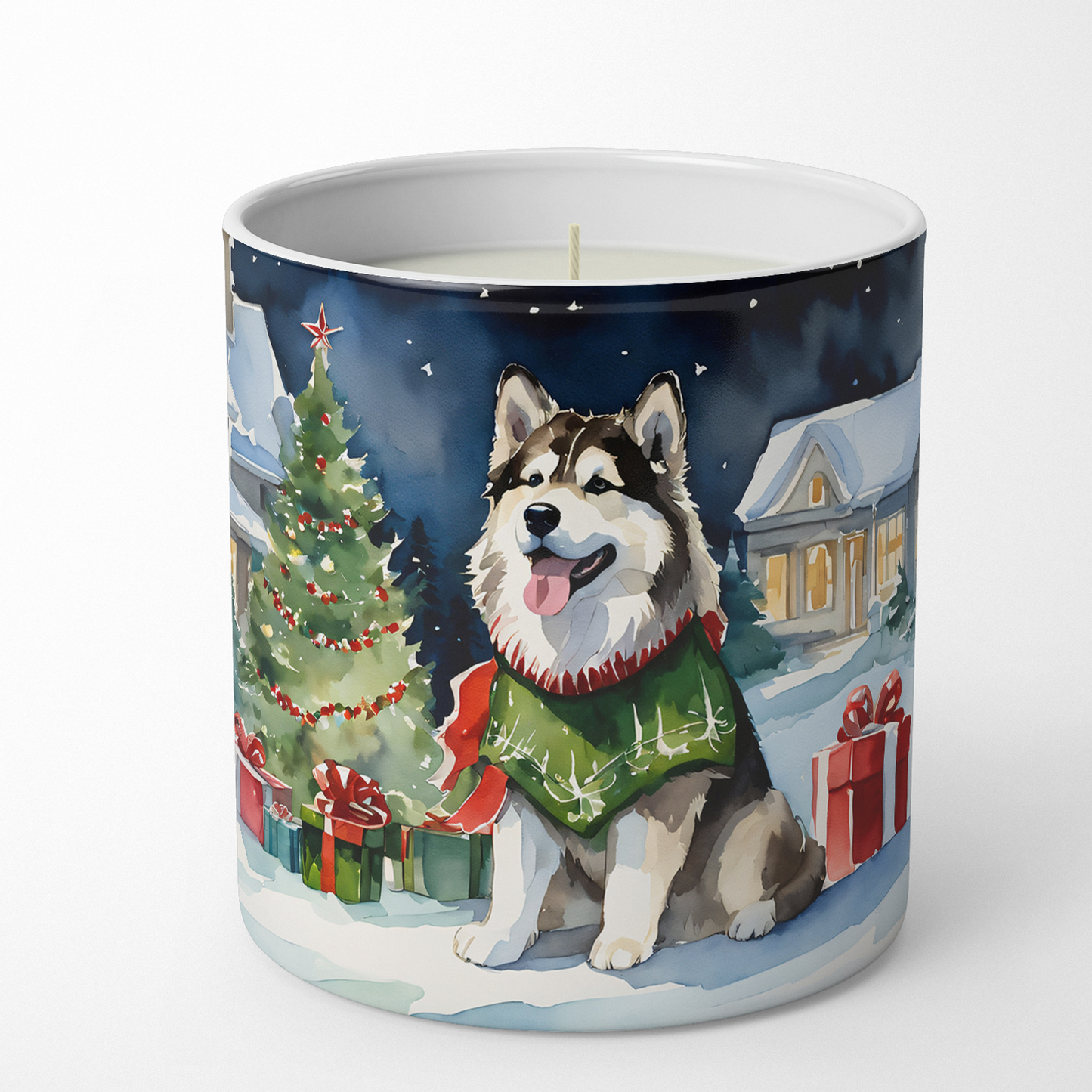 Akita Cozy Christmas Decorative Soy Candle