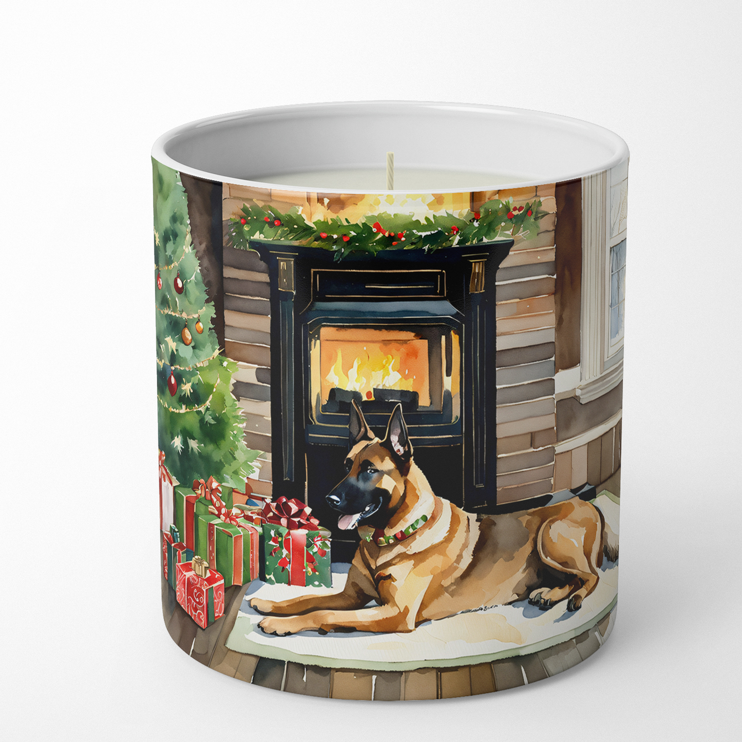 Australian Shepherd Cozy Christmas Decorative Soy Candle