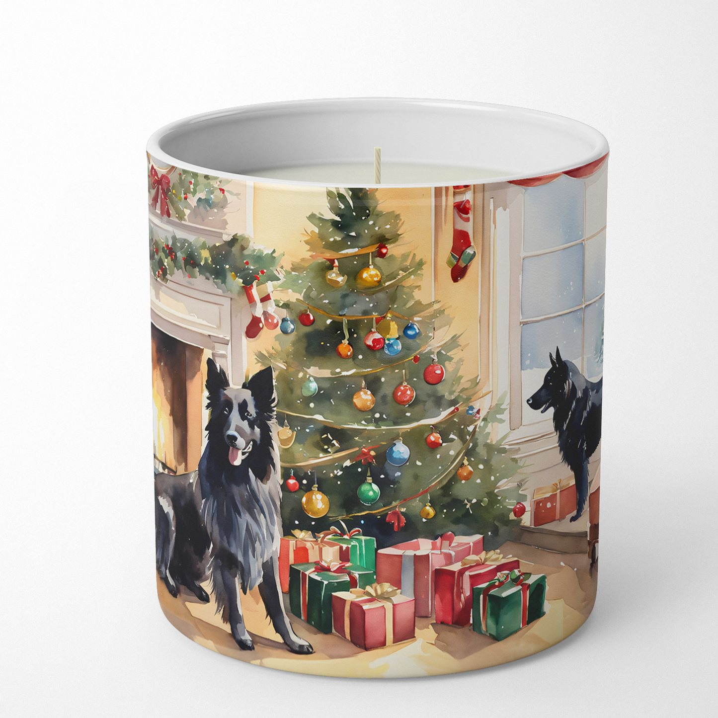 Australian Shepherd Cozy Christmas Decorative Soy Candle