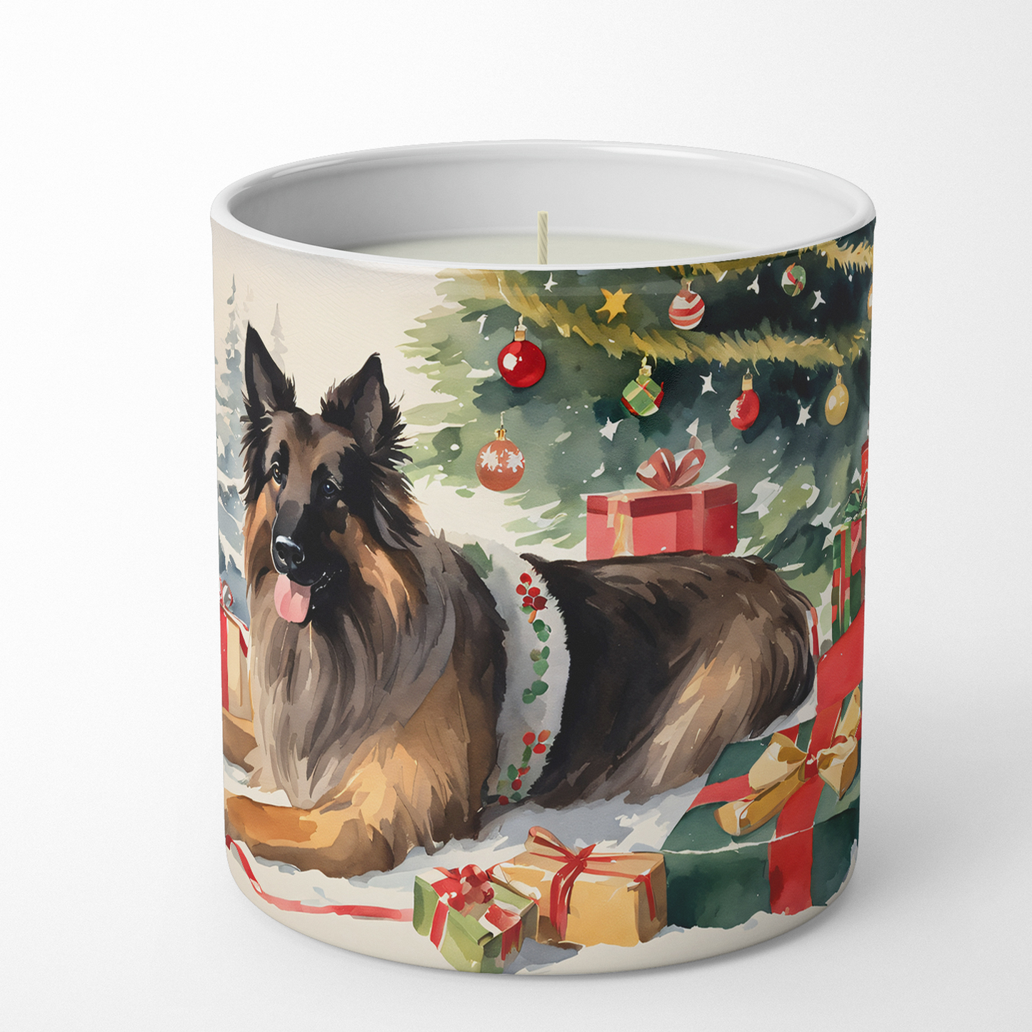 Australian Shepherd Cozy Christmas Decorative Soy Candle