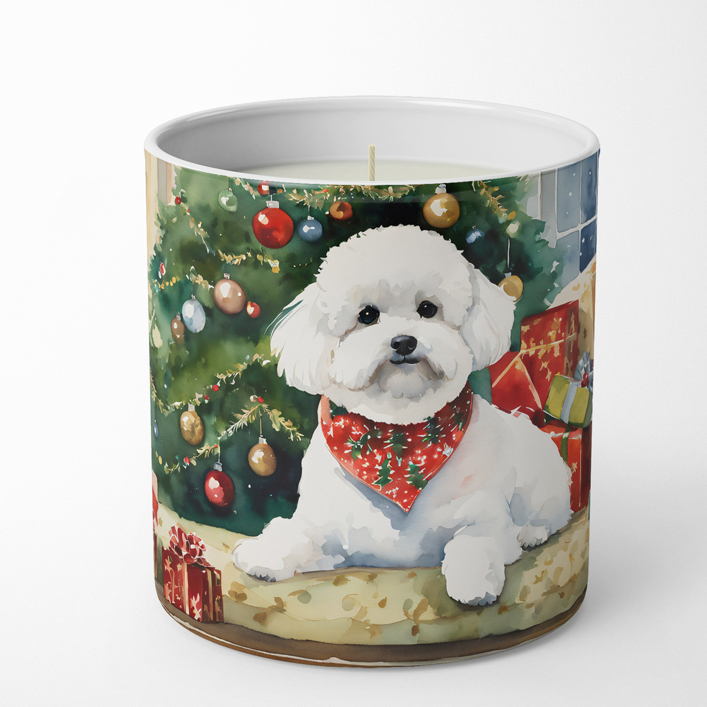 Bernese Mountain Dog Cozy Christmas Decorative Soy Candle