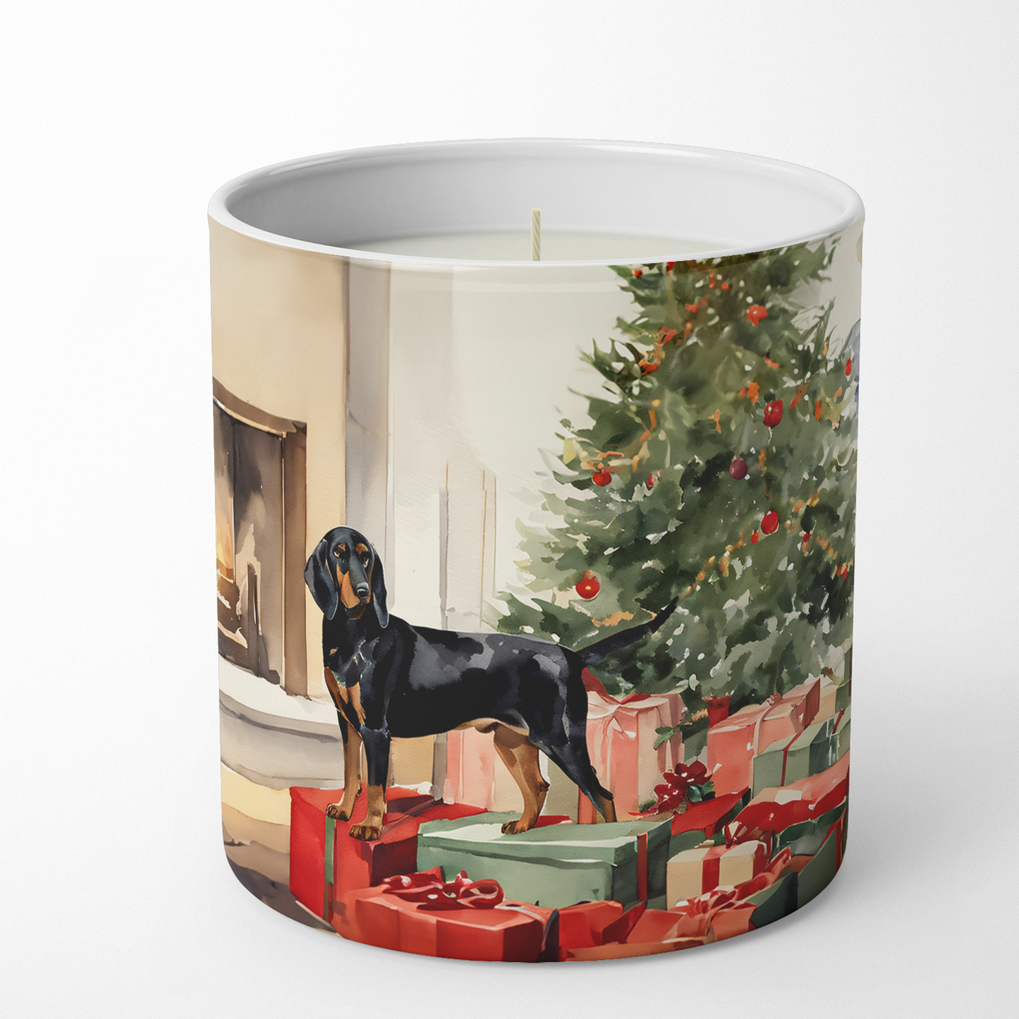 Bernese Mountain Dog Cozy Christmas Decorative Soy Candle