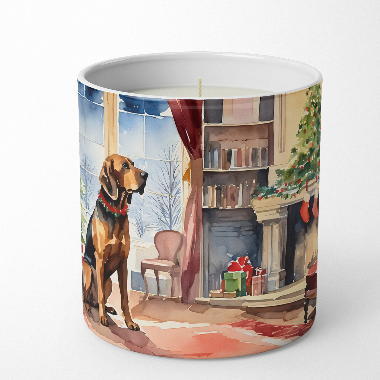 Bernese Mountain Dog Cozy Christmas Decorative Soy Candle