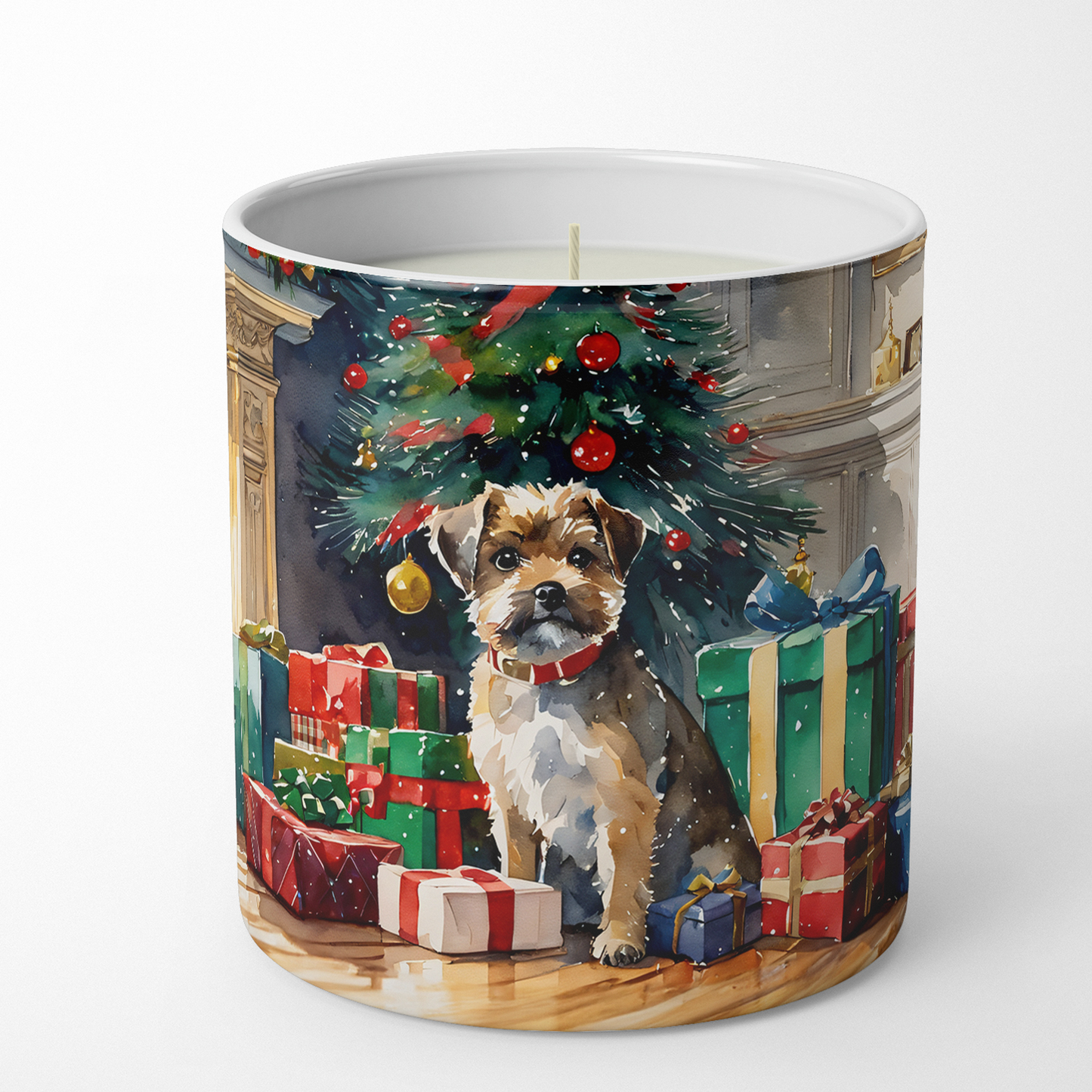 Bernese Mountain Dog Cozy Christmas Decorative Soy Candle