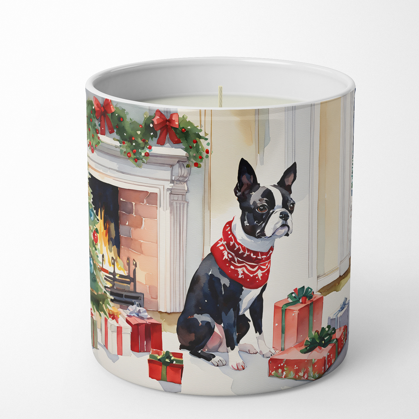 Bernese Mountain Dog Cozy Christmas Decorative Soy Candle