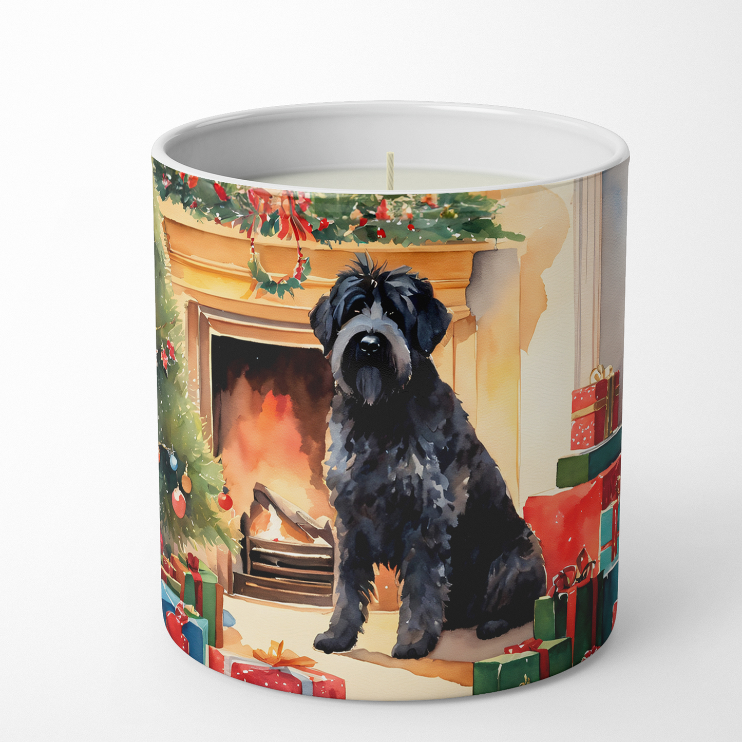 Bernese Mountain Dog Cozy Christmas Decorative Soy Candle