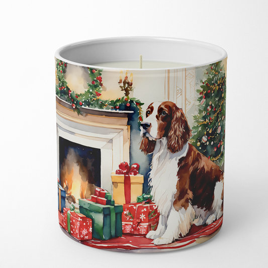 Welsh Springer Spaniel Cozy Christmas Decorative Soy Candle