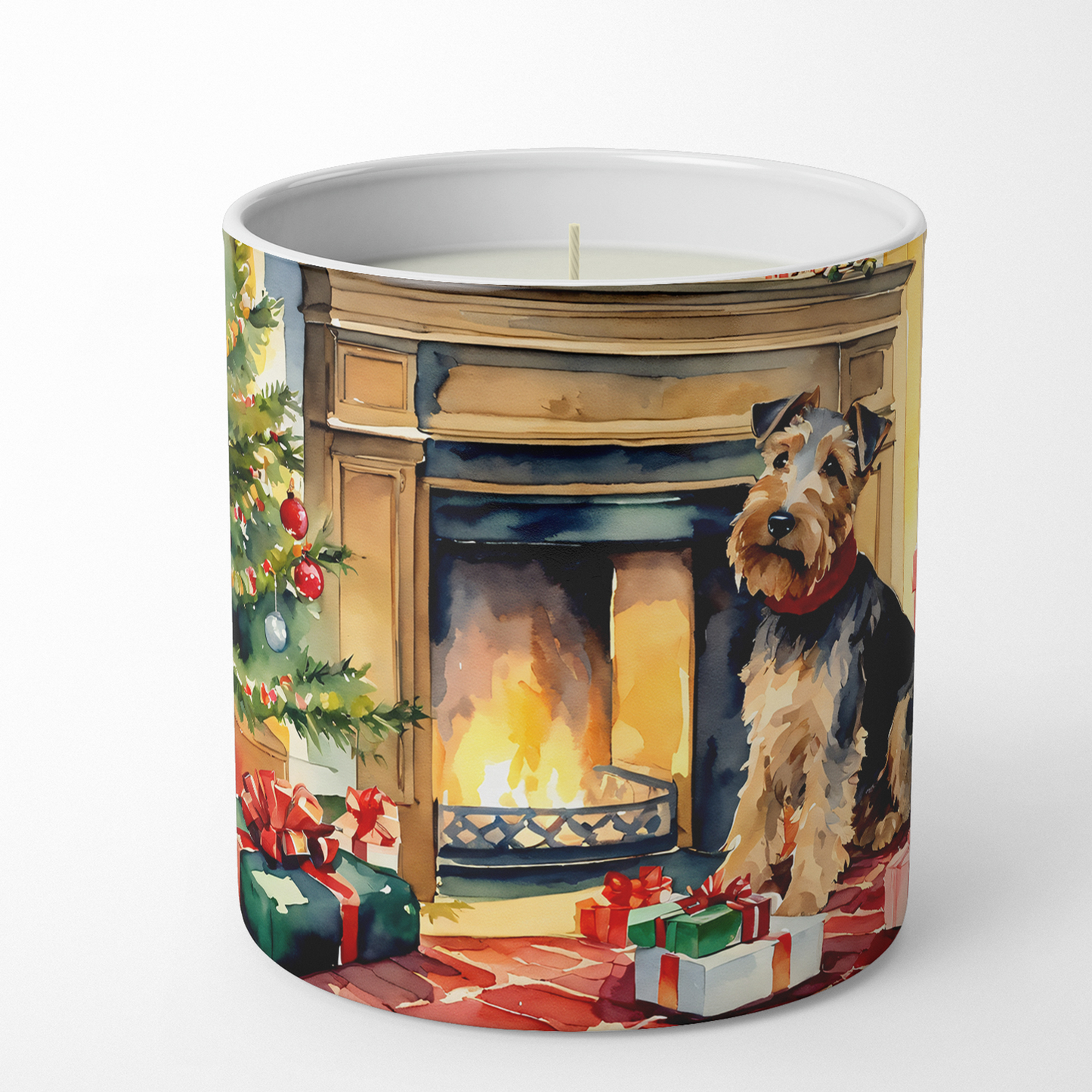 Welsh Springer Spaniel Cozy Christmas Decorative Soy Candle