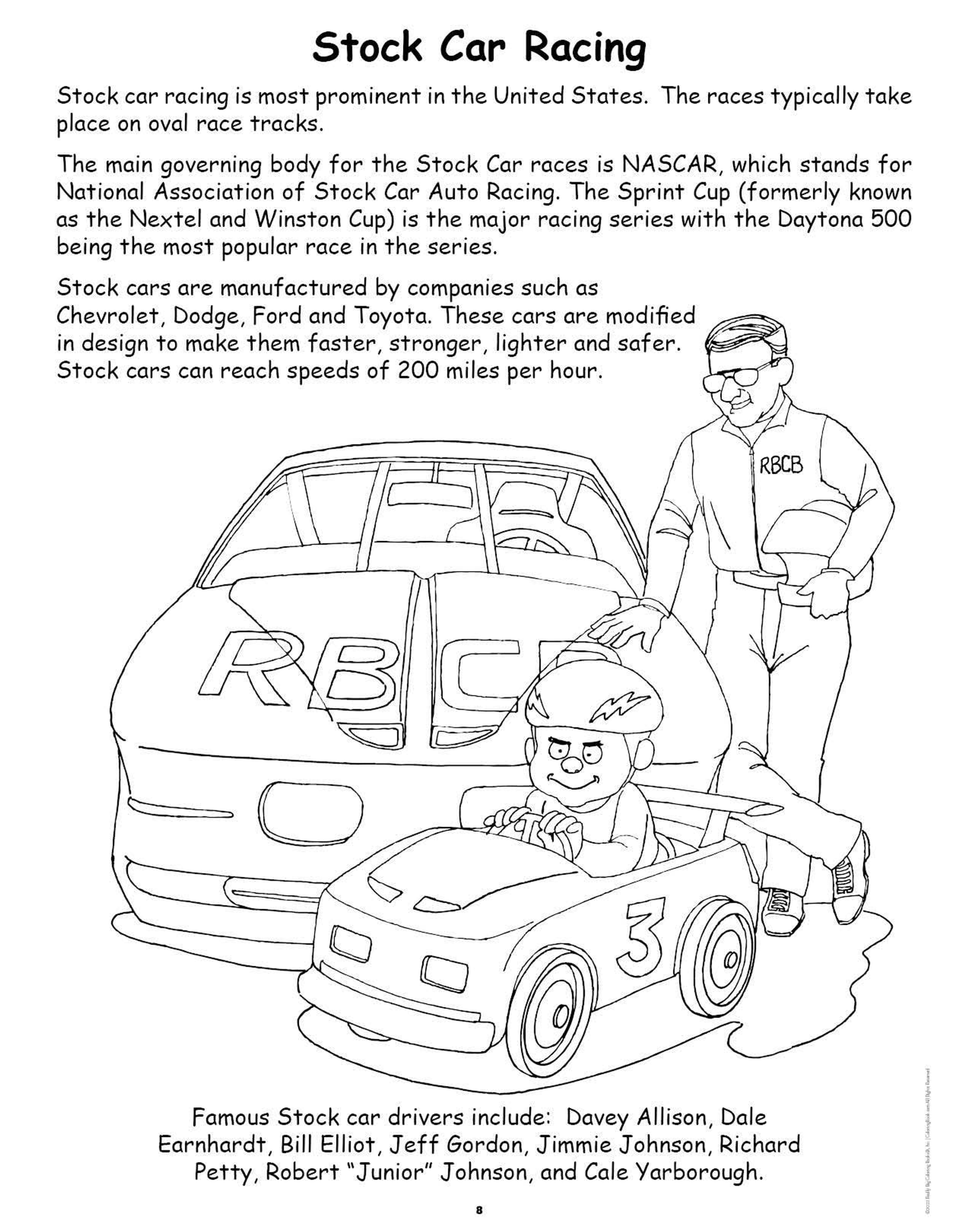 Big Book of Racing Coloring Book