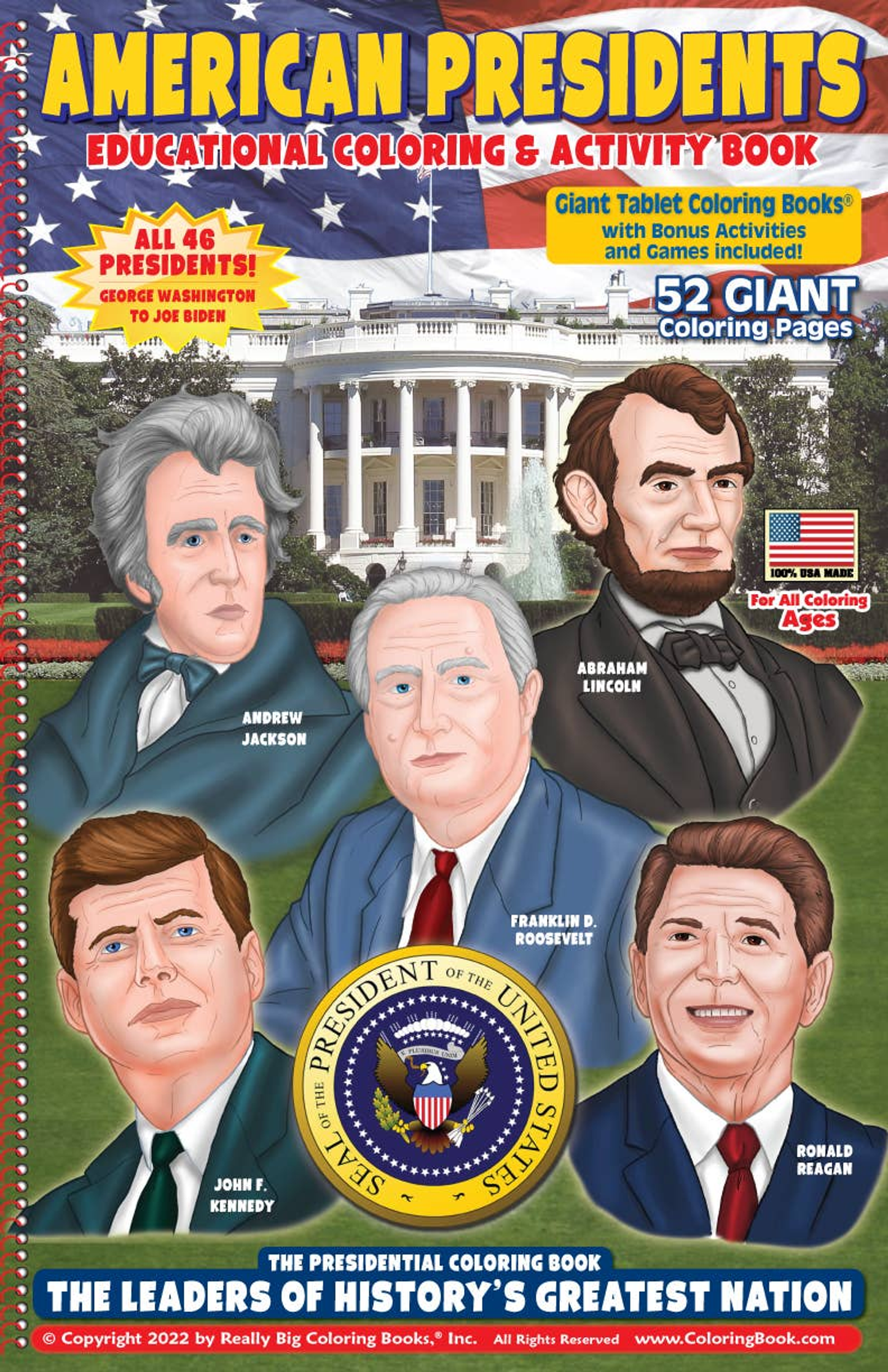 American Presidents Coloring Book