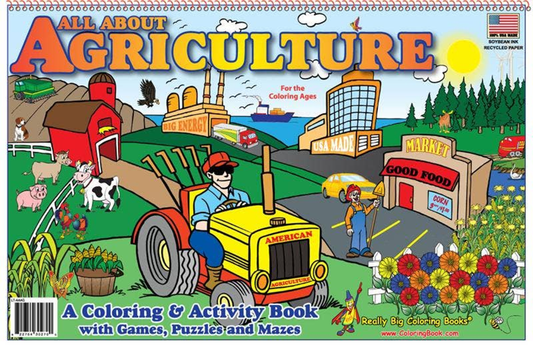 All About Agriculture LapTop Coloring Book