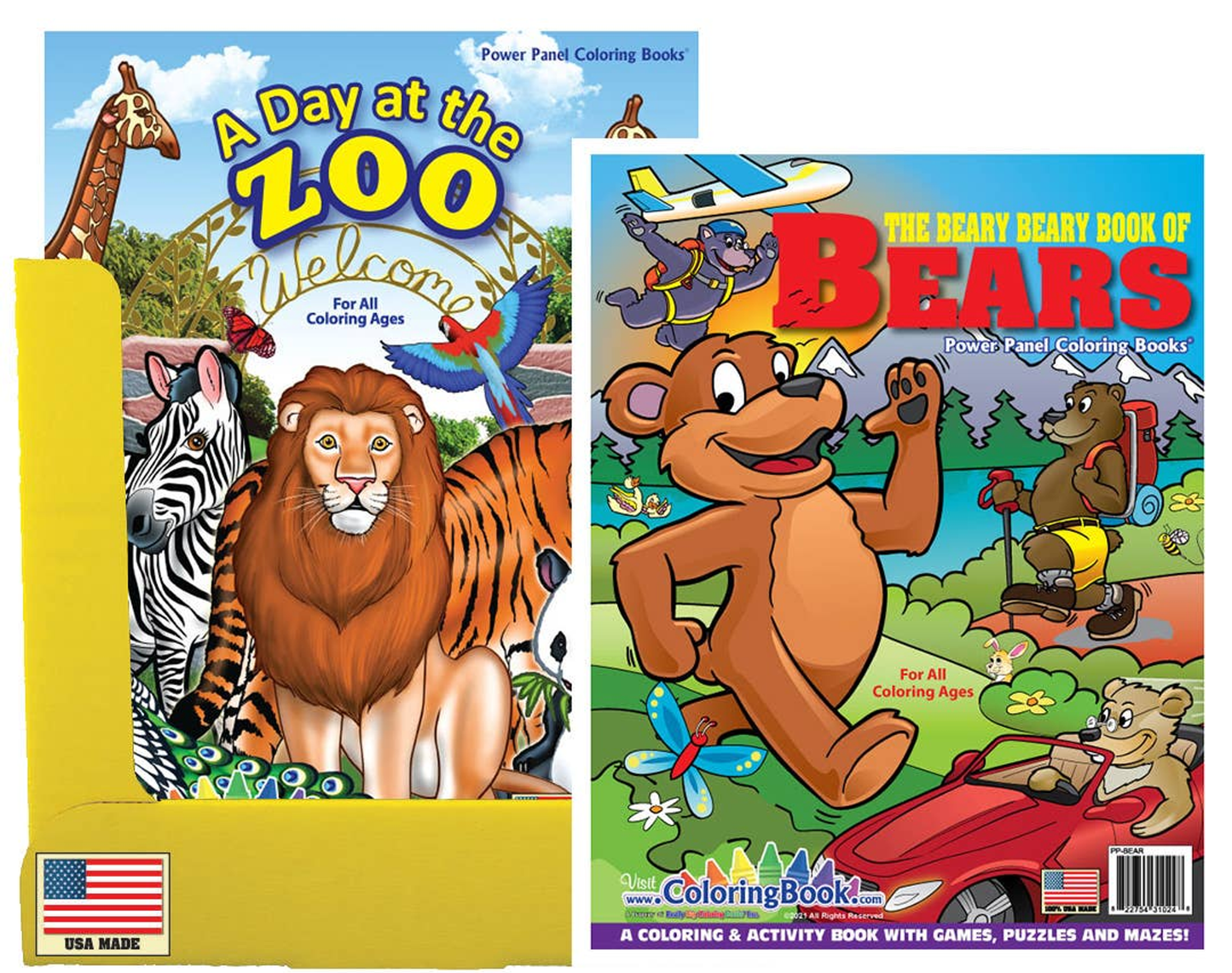 Bears and Zoo Animals Coloring Book