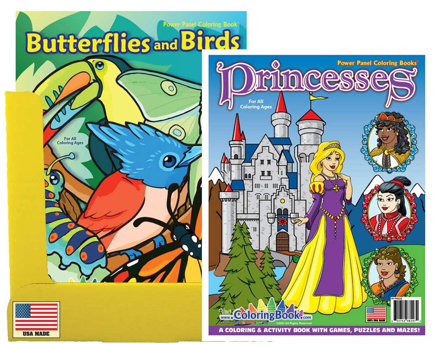 Birds Princesses Coloring Books