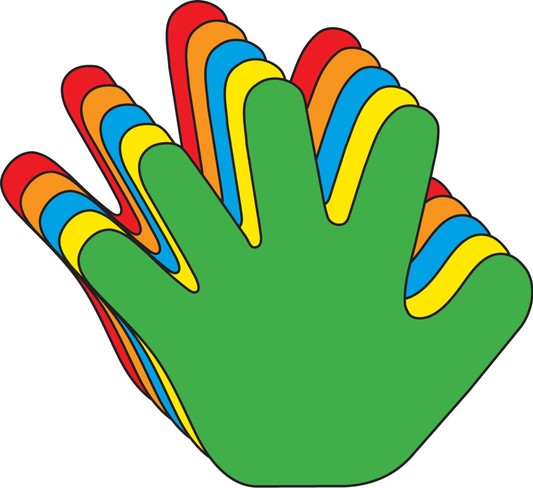 Hand Assorted Color Creative Cut-Outs