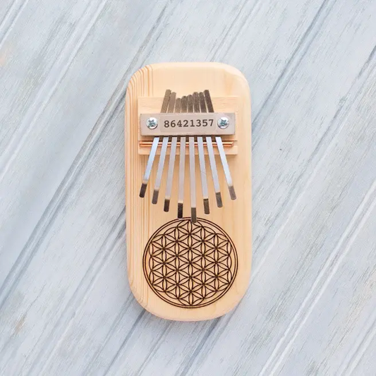 Flower of Life Engraved Thumb Piano