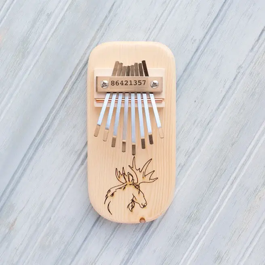 Moose Engraved Thumb Piano