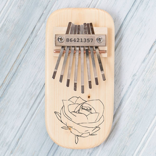 Rose Engraved Thumb Piano