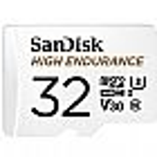 SanDisk High Endurance MicroSDHC, 32GB, U3, V30, C10, Full HD recording, with Adapter