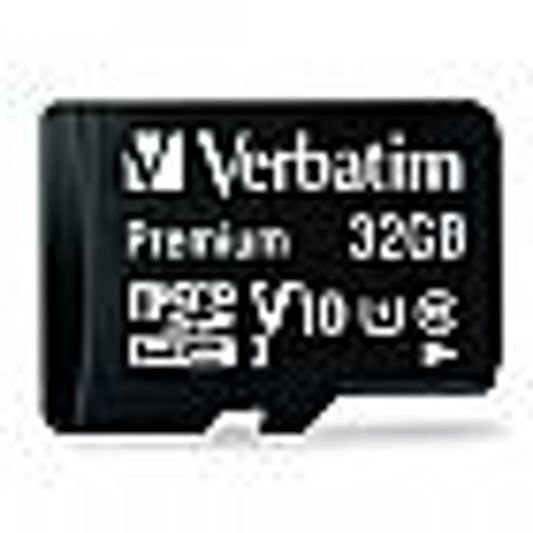 Verbatim Premium microSDHC Memory Card, 44083, With Adapter, 32GB, UHS-1, Class 10, TAA