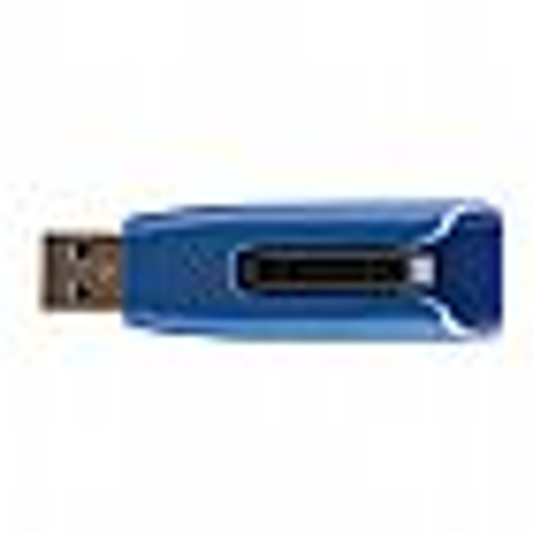 Verbatim Store 'n' Go V3 MAX USB Flash Drive, 49807, 64GB, USB 3.0, Blue