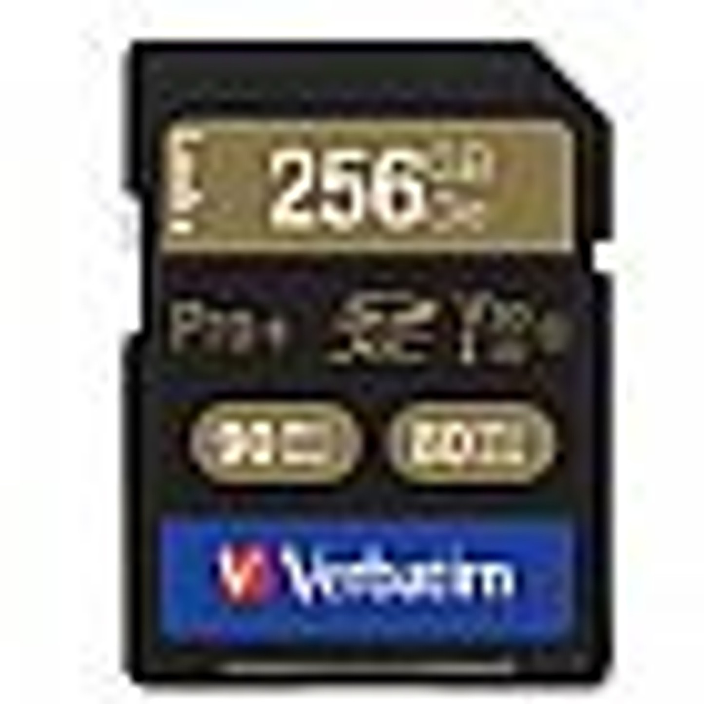 Verbatim ProPlus SDXC Memory Card, 99141, 256GB, 600x, UHS-1, U3, Class 10