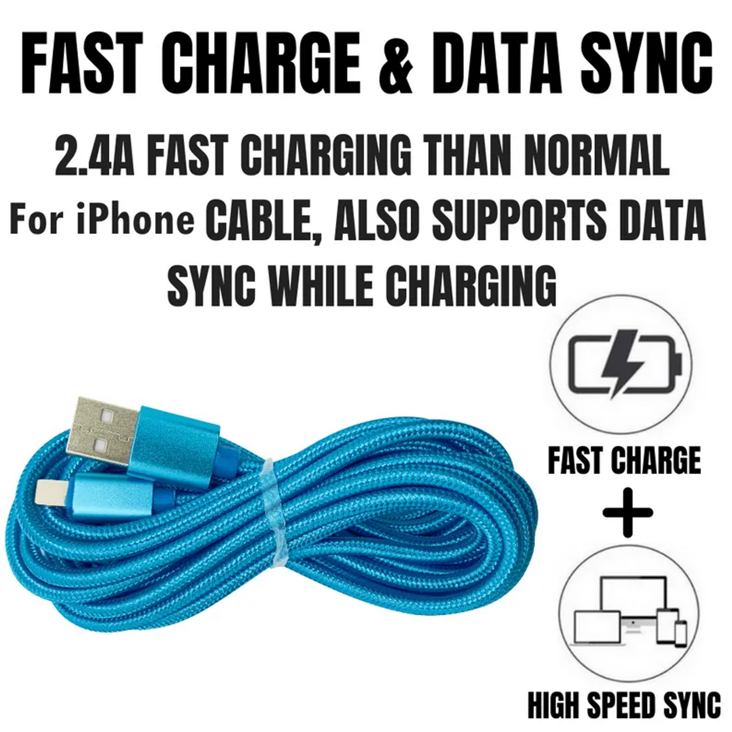 10FT XL Charger Compatible for Iphone Cable