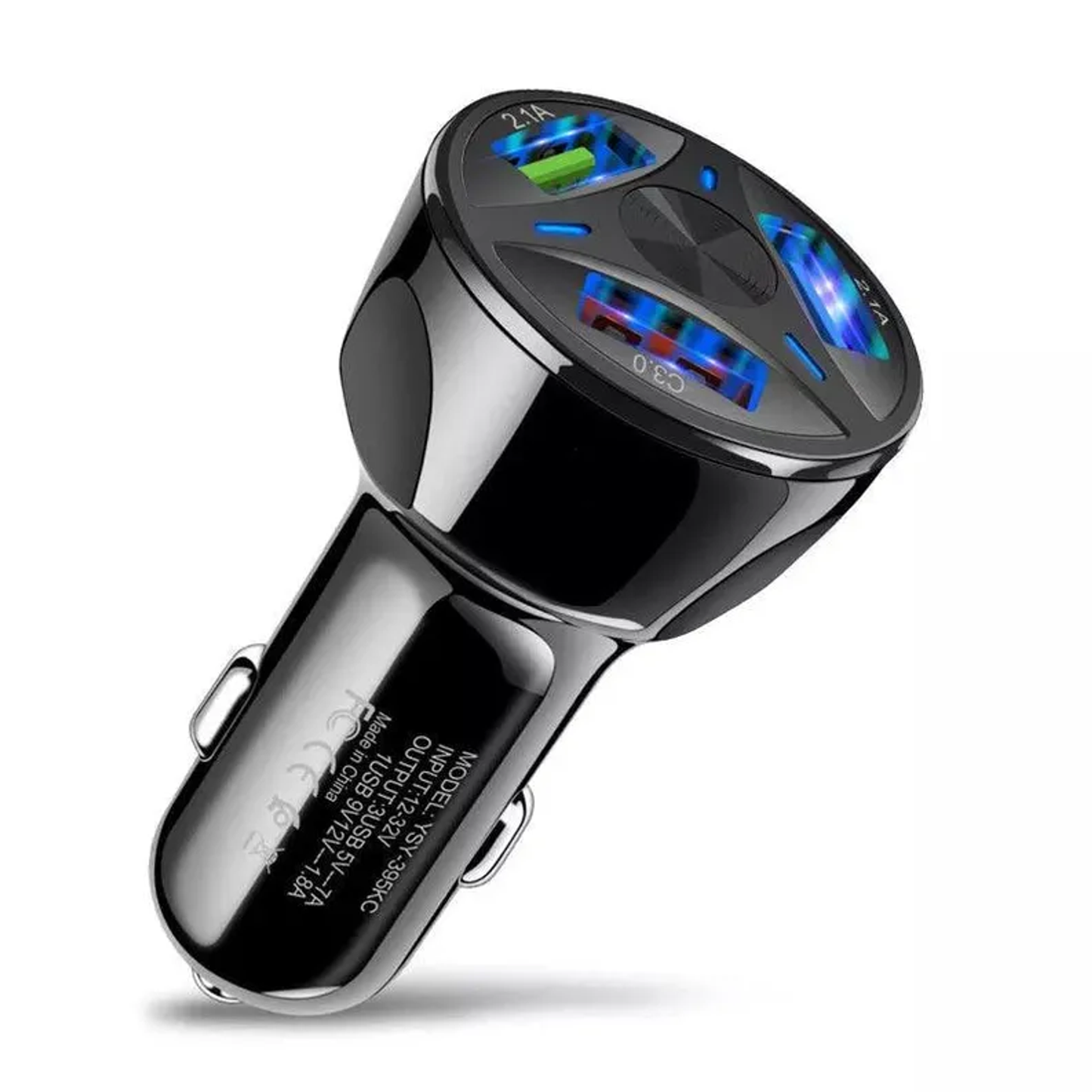 3 Port USB Fast LED Car Charger For Devices