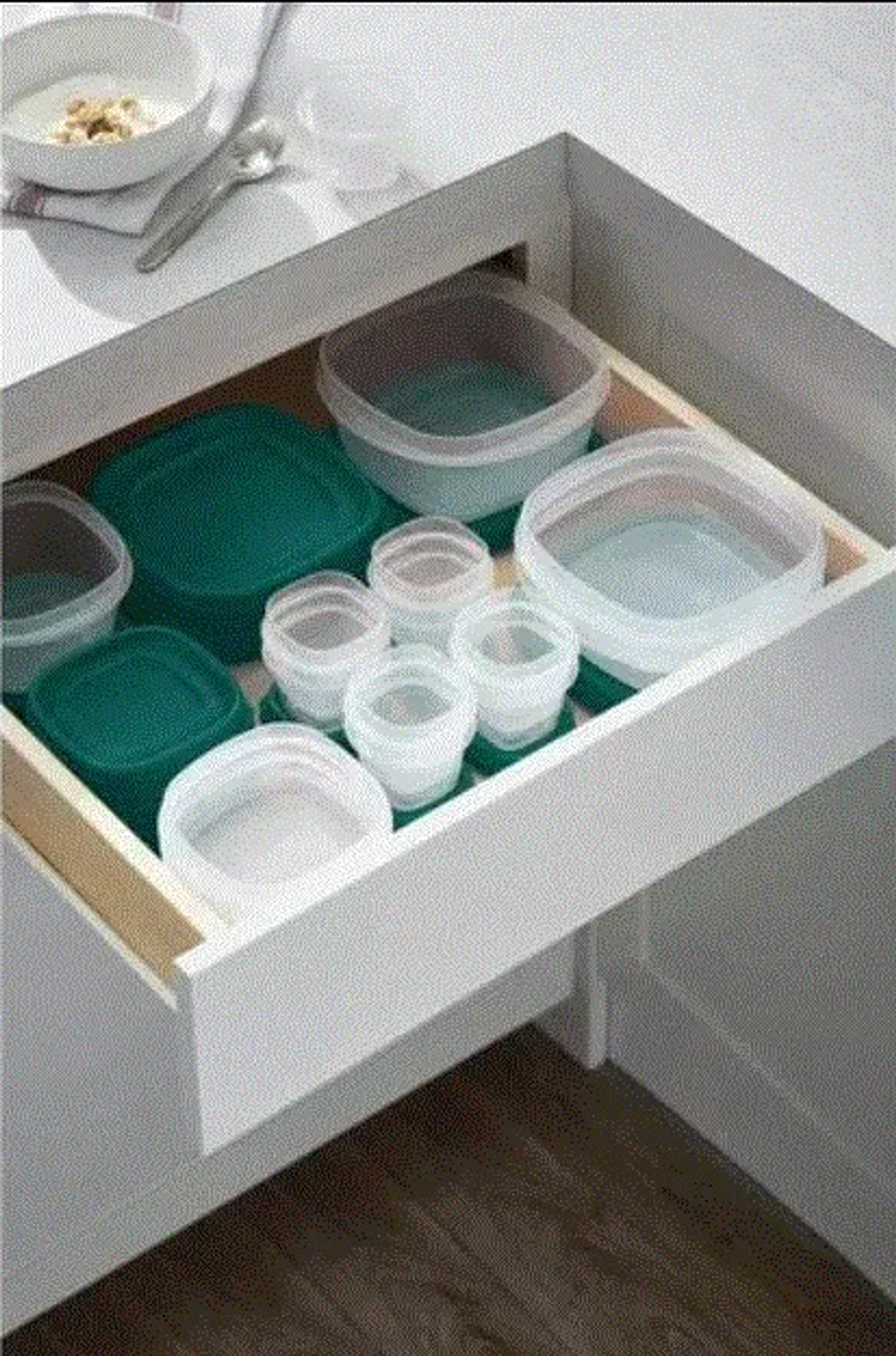 30pc Food Storage Container Set with Easy Find Lids Forest Green Rubber maid